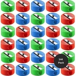 Bedwina Pencil Sharpeners Bulk - 144 Pack Pocket Sized Mini Handheld Color.... Fixed Price $18.08.