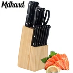 Mdhand Knives Set Kitchen Knife Block Stainless Steel Full Tang Chef. Fixed Price $12.99.