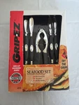 New! 5 Piece Grip-ez Seafood Set By Norpro (box Damage). Fixed Price $15.00.