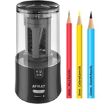 Afmat Electric Pencil Sharpener - Auto Stop, Super & Fast, Plug Black. Fixed Price $42.64.