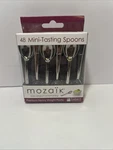 Mozaik Mini-tasting Spoons Dessert Catering Utensils. Fixed Price $11.00.