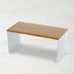 Yamazaki Home Tosca Wood-top Stackable Kitchen Rack. Fixed Price $29.99.