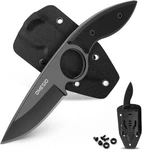 Omesio Small Fixed Blade Knife, Tactical Hunting Camping With Kydex Sheath. Fixed Price $43.99.