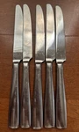 Reed & Barton Benson Dinner Knives Set Of 5 Stainless 18/10 Flatware Glossy. Fixed Price $5.53.