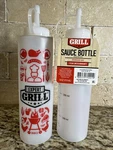 Expert Grill Plastic Condiment Bottle With Top Set Of 2. Fixed Price $15.00.