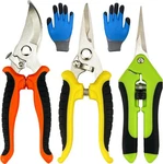 Pruning Shears, 4 Pack With Gardening Gloves, Clippers Handheld,. Fixed Price $19.47.