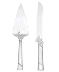 Lenox True Love 2-PIECE Dessert Set, Silver, Regular 13" 812615. Fixed Price $20.00.