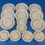 Sabatier Imperial Gold Set 14PC 8 Dinner 6 Salad Plates Zero Damage. Fixed Price $74.99.