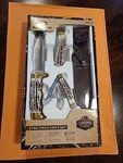 Mossy Oak Stag Finish (3) Knives Set (lifetime Warranty) With Sheaths 3903. Fixed Price $29.99.