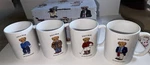 Vintage Ralph Lauren Polo Bear Mugs Cups Set Of 4 Nib Nos Original Box 1997. Fixed Price $92.00.