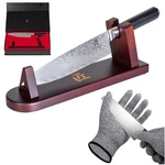 Deco Chef Knife 8-INCH Japanese Damascus Steel With Kitchen Cut Resistant Gloves. Fixed Price $149.99.
