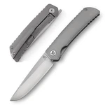 Katsu Folding Pocket Japanese Knife, Sandblasted Titanium Handle, ZDP-189 Sup.... Fixed Price $427.38.