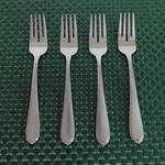 Hampton Silversmiths Rachelle Frost Salad Forks Set Of 4 Stainless 18/10 Korea. Fixed Price $23.99.
