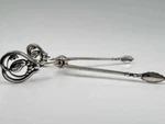 Antique Georg Jensen Sterling Blossom Sugar Tongs 1915-1932 Mark (his Lifetime). Fixed Price $259.50.