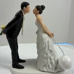Weddingstar Ball And Chain Funny Cake Topper Porcelain Figurine Rare. Fixed Price $29.99.