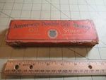 Rare Vintage American Double Grit Emery Oil Stone Sharpener. Fixed Price $13.99.