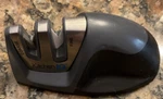 Knife Sharpener Edge Grip 2-STAGE Easy To Use Little Kitchen Iq. Fixed Price $10.75.