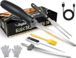 Slice Through Meats Effortlessly - Royalsellpro Electric Knife Set 7IN Blades. Fixed Price $89.99.
