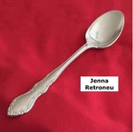 Retroneu Jenna Soup Spoon 7 1/8" Stainless Steel Flatware. Fixed Price $7.51.
