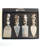 Dellarobbia Cheese Wedge Set Of 4 Stainless Steel China 5.5 Boston Warehouse. Fixed Price $24.99.