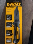 Dewalt Folding Pocket Knife New DWHT10272. Fixed Price $25.00.