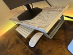 Monitor Riser, Stand, Desk Organizer, Wood, White, Craft, Handmade. Fixed Price $35.79.