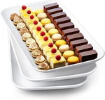 16 Inch Serving Set, White Porcelain For Food, Of 3. Fixed Price $44.99.