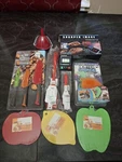 Kitchen Bbq Grilling Lot Modern Chef Knife Set Sharper Image Thermometer Gir. Fixed Price $26.21.