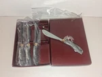 Set (4) Arthur Court Cheese Knives Spreaders Salmon Stainless 5". Fixed Price $29.99.