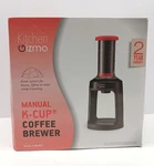 Kitchen Gizmo Manuel K-cup Coffee Brewer Model KG-KC1 Travel Black. Fixed Price $64.00.