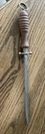 Mundial Sharpening Steel W/ Wooden Handle Germany. Fixed Price $65.00.