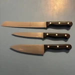 3 Messermeister Knives Solingen, Germany - Small Chefs, Bread & Slicing. Fixed Price $70.00.