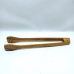 Olive Wood Tongs 12IN Handcrafted Italy Bbq Cooking Serving Kitchen Utensil. Fixed Price $33.73.