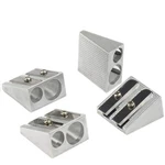 Pencil Sharpeners Manual Twin Metal Dual Sharpening Blade Double Holes Rectan.... Fixed Price $6.61.