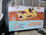 House Our Home Bamboo Cheese Board Set With Cutlery. Fixed Price $21.00.