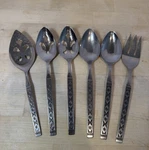 Oneida Lisbon Stainless Distinction 2 Srvng Slotted Spoons 1 Pie Server Fork. Fixed Price $21.95.