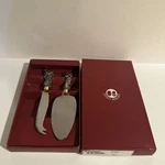 Arthur Court Safari Lion Cheese Knife & Spreader Set California Designer. Fixed Price $26.00.