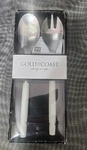 New Stock Gold Coast Always Style Serving Fork And Spoon Set. Fixed Price $12.99.