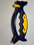 Solinge Multi Sharpener Knife & Tool Blade Sharpening Blue Yellow Used. Fixed Price $12.95.
