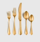 New! Mepra Dolce Vita Pewter Gold 20 Piece Flatwear Set! (Z1). Fixed Price $800.00.