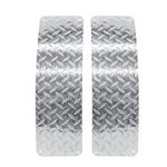 Aluminum Diamond Plate Trailer Fender Rock Guard Set Sturdy Built Silver X2. Fixed Price $75.30.