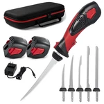Cordless Electric Fillet Knife 5 Ti-nitride Coated Non-stick Blades, Ergono.... Fixed Price $150.73.