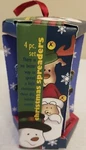 Joie Vivre Christmas 4 Spreaders Knives Msc International Santa Reindeer Snow. Fixed Price $13.49.