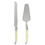 French Home 2 Piece Laguiole Faux Ivory Conoisseur Cake Slicer And Server Set. Fixed Price $39.99.