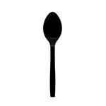Party Essentials Hard Plastic 9" Serving Spoons, Black, 12 Count. Fixed Price $12.31.