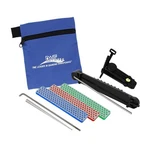 Dmt Adeluxe Aligner Kit, 3 Diamond WHETSTONE/1 Serrated Sharpener. Fixed Price $105.25.