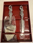 Arthur Court Designs 2 Piece Grape Cheese Knive And Spreader Set Aluminum. Fixed Price $31.95.