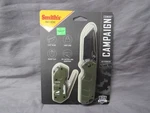 Smiths Campaign Combo Lock Blade Knife & Pocket Sharpener. Fixed Price $29.99.