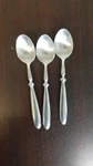 3 Piece Silver Stainless Steel Glossy Spoons Set Solid Handle Reusable Adults. Fixed Price $12.61.