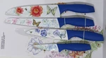 Lenox "butterfly Meadow" 4 Kitchen Knives Knife Set Chef/bread/slicer/paring. Fixed Price $48.00.